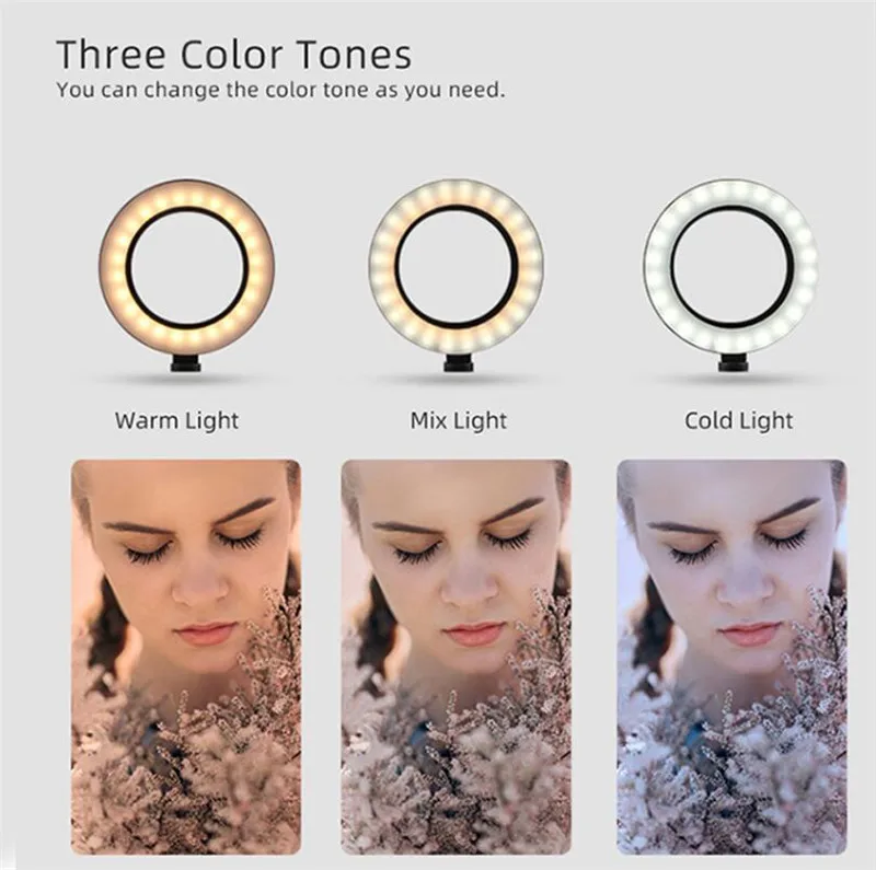 Anneau lumineux LED professionnel de 12 pouces, le plus vendu, pour diffusion en direct et maquillage Tiktok