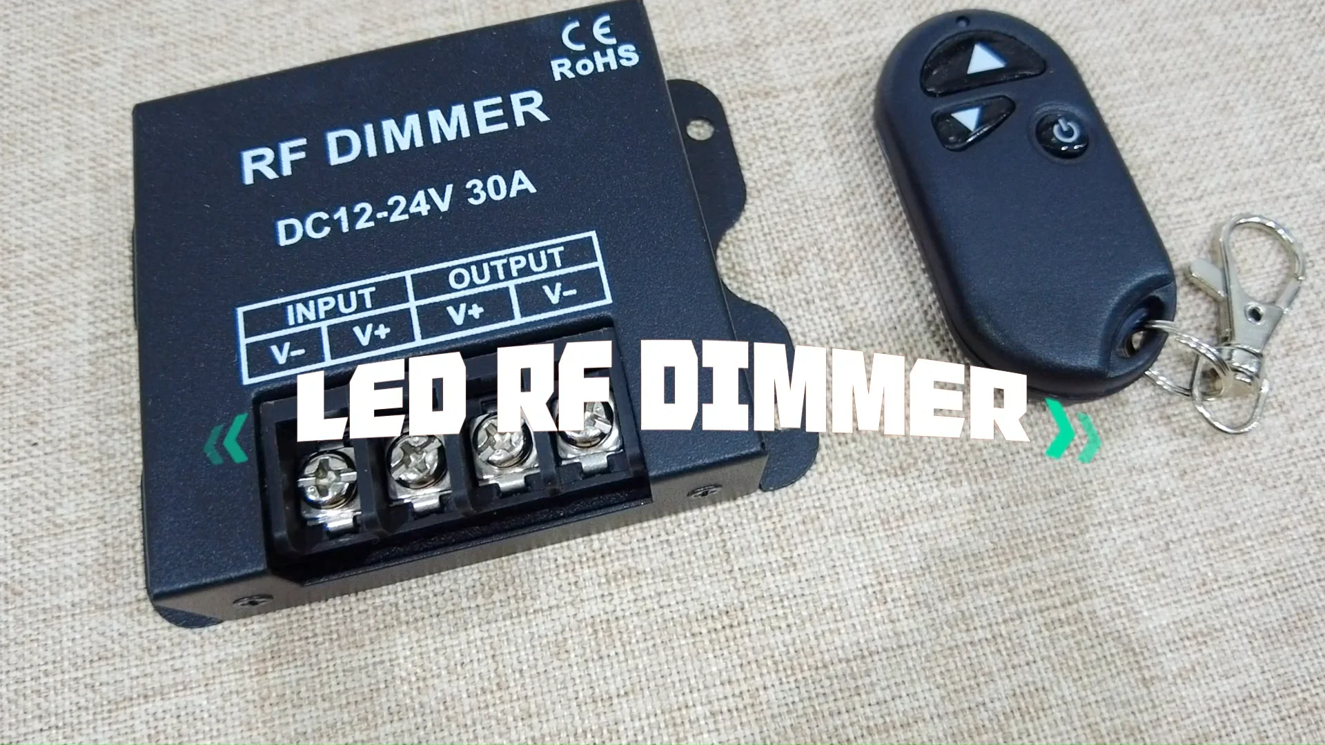 Led Single Color Dimmer 30a Dc12v 24v 720w Aluminum Shell Ce Rohs Pwm 3 ...
