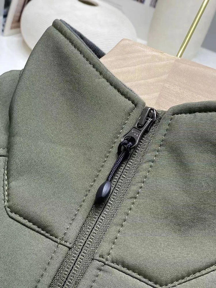 Stock Men Winter Waterproof Softshell Breathable Membrane 3Layers Bonded Fleece Windbreaker Outdoor Autumn Coat Jacket_voghion.com