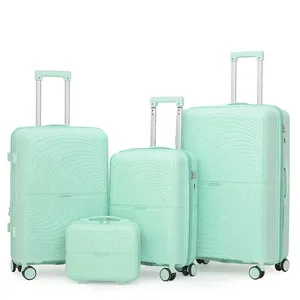 Designer Luxury Travel Trolley Bag Best Quality PP Soft Handle Waterproof Wheel Suitcase Wholesale Luxury Luggage Sets Exported