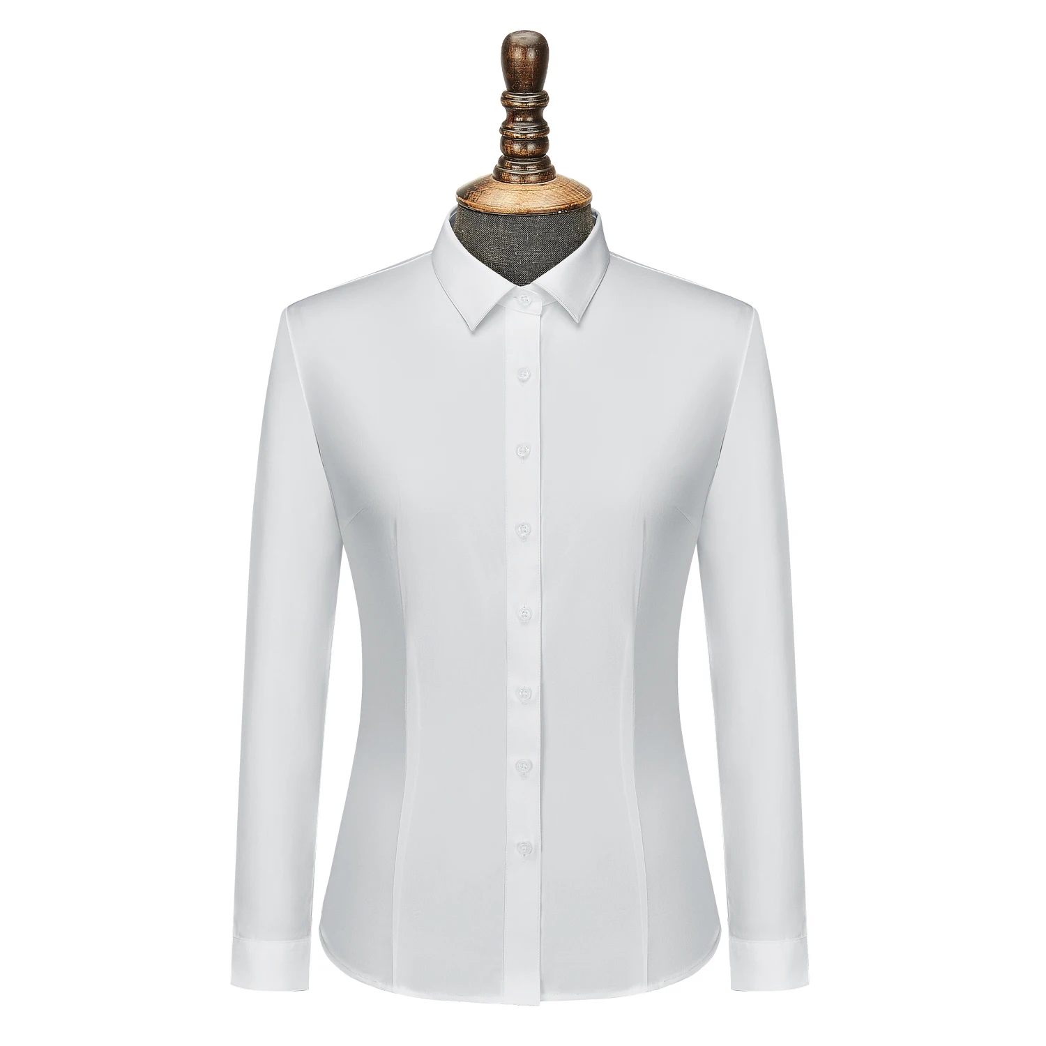 Custom Dress Shirts Formal With Logo High Quality White Shirts Casual Long Sleeve Business Workwear 