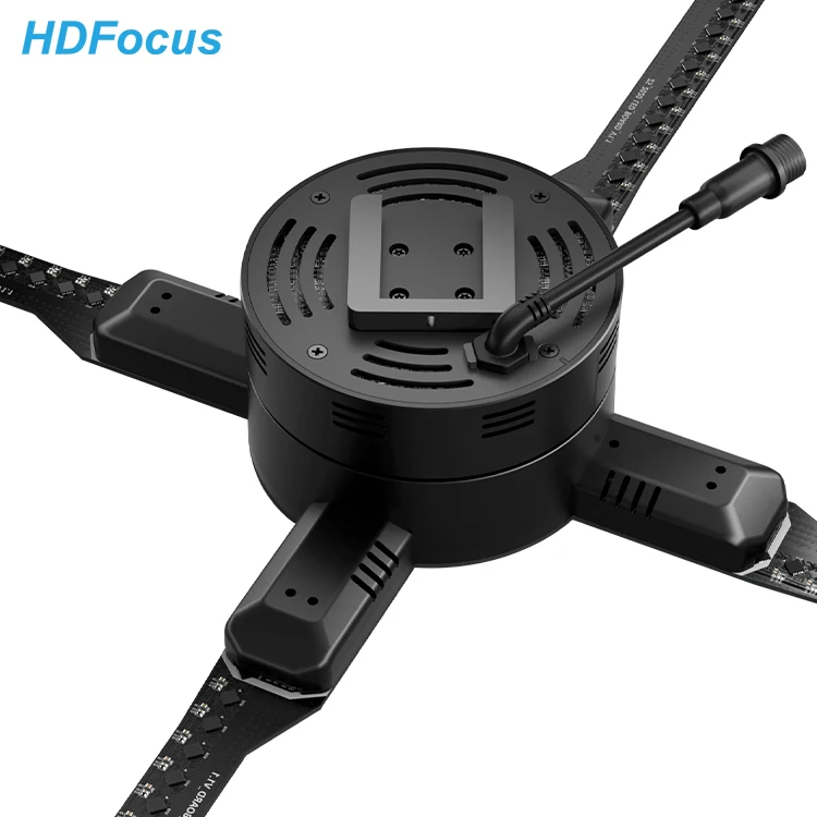 3D Led Fan Advertising Equipment Holographic System 100Cm Hologram 3D