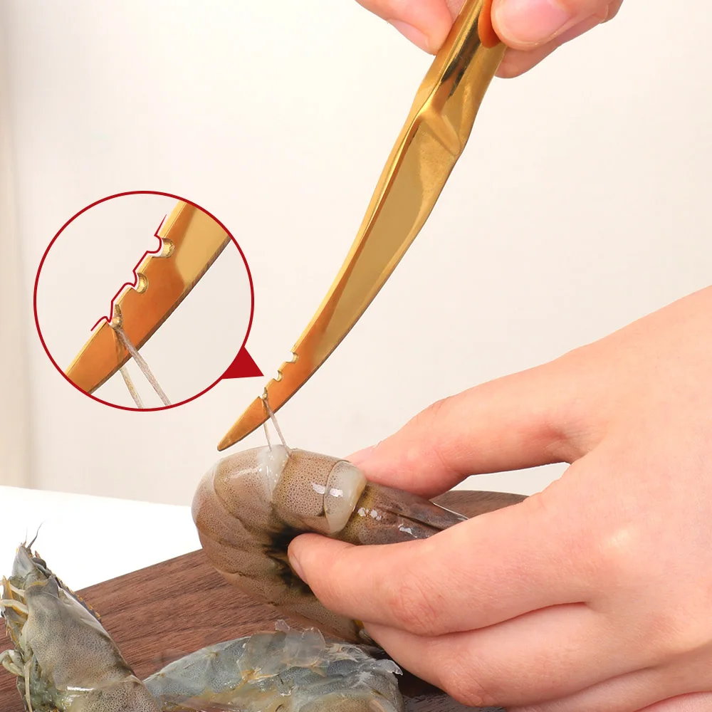 Нож для креветок из нержавеющей стали инструменты для приготовления морепродуктов инструмент для очистки креветок