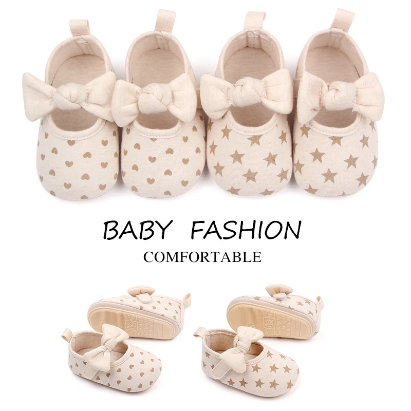 High Quality Soft Cotton Anti-slip Baby Newborn Girl Shoes Walking Baby Shoes factory