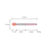 Orange silicone head mini lip brush