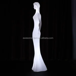 Home Outdoor Garden Patio Female Lady Model Floor Lamps Lighting Mannequin Decor