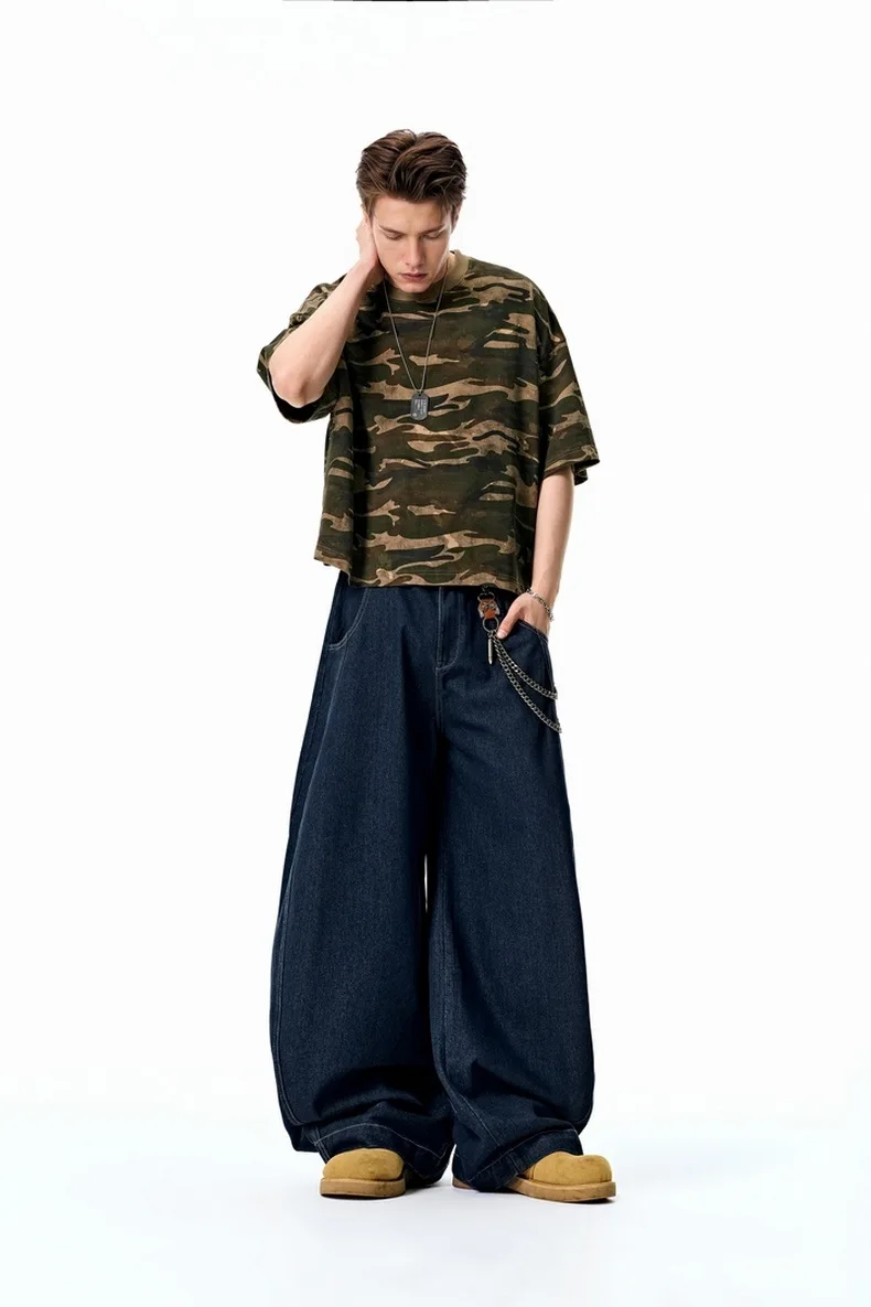 Bomber Jacket Men's Summer New Arrival Streetwear Straight Cut Loose Washed Denim Heart Pattern manufacture