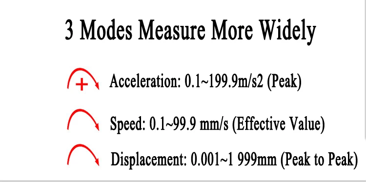 Smart Sensor AR63A Professional Vibration Analyzer High Precision Handheld Digit