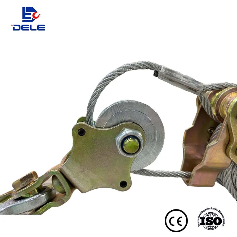 Useful Pulling Capacity 4T Heavy Duty Power Cable Come Along Tool with Dual Gears Hand Winch Cable Automotive Hoist for Sale