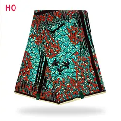 Фабричная новейшая восковая ткань Голландии 6 ярдов 100% хлопчатобумажная восковая ткань с красивой печатью для различных случаев