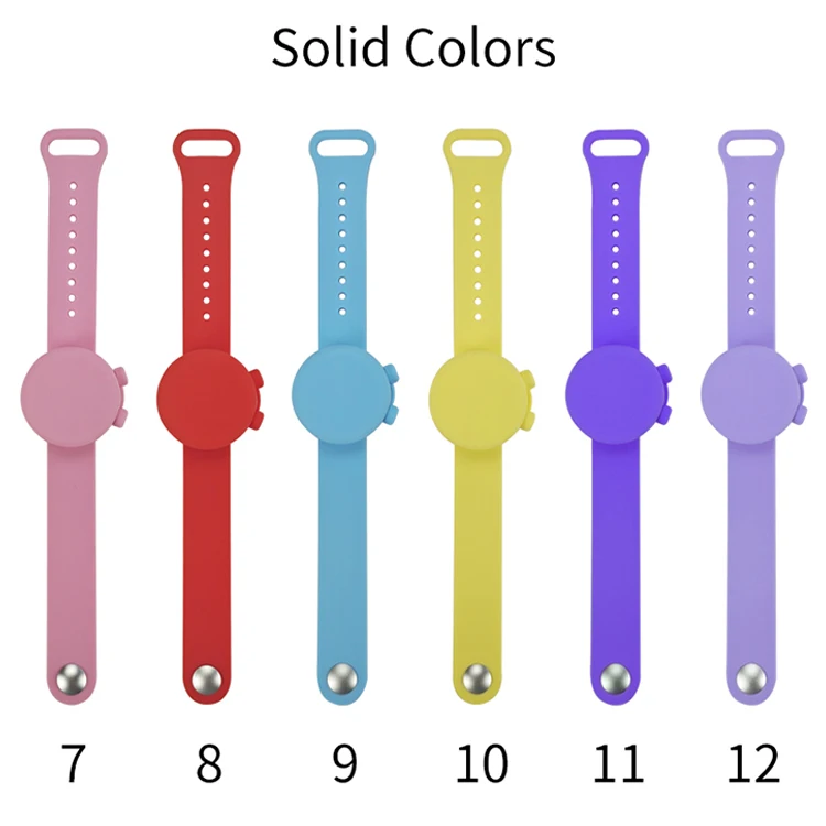 Диспенсер браслета дезинфицирующего средства для руки силикона изготовленного на заказ логотипа многоразовый с Рефилл