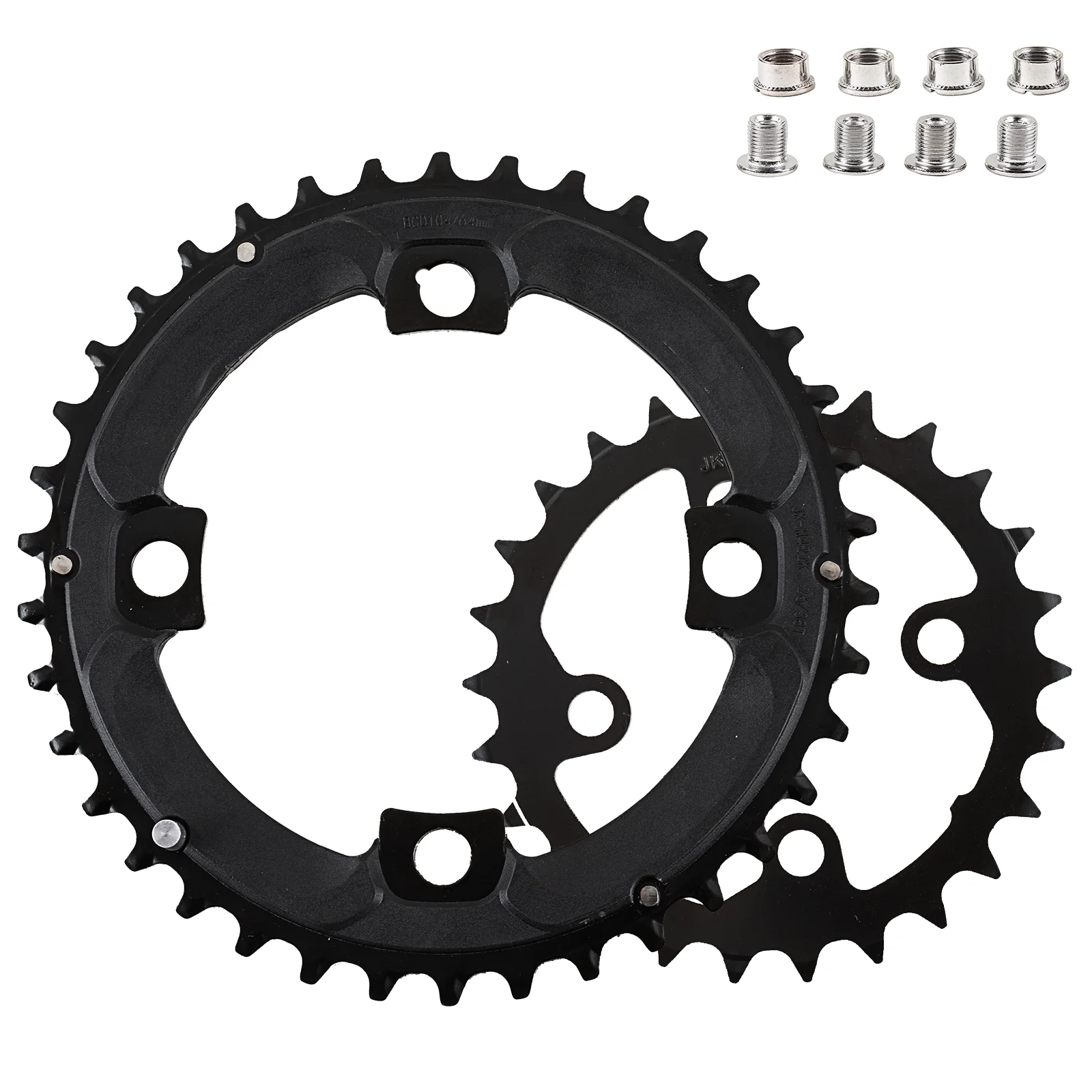 BUCKLOS自転車クランクセット 26/38t 2X10s チェーンリング ダブル