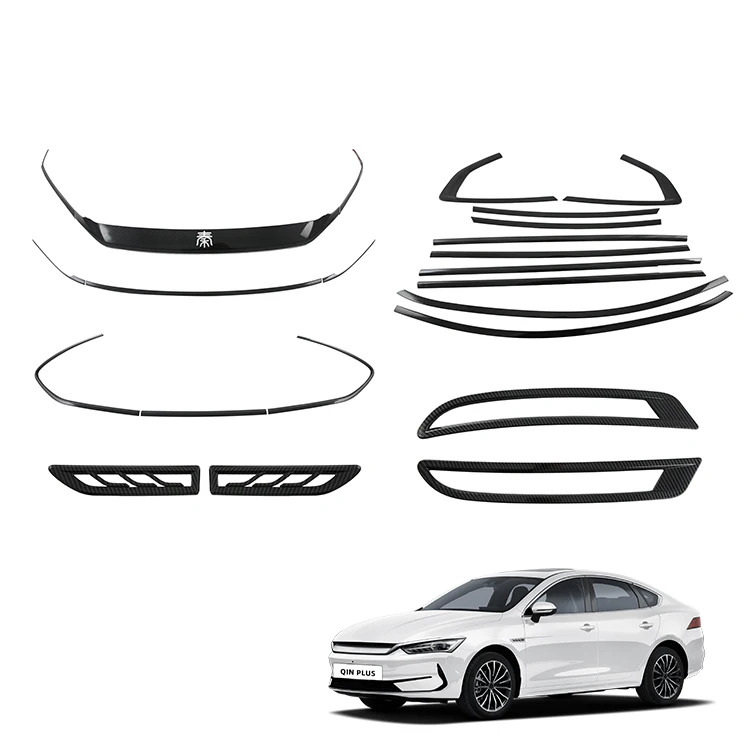 Front Grille Grill Rear Lip Door Handle Cover Door Handle Bowl for BYD Qin Plus Accessories 2024