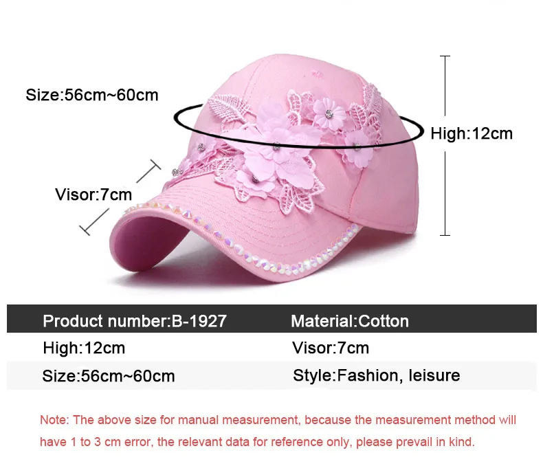 Lifelike Flowers Women Summer Caps Casual Sun Casquette New Brand Baseball Cap for Girls Luxury Rhinestones Hip Hop Hat