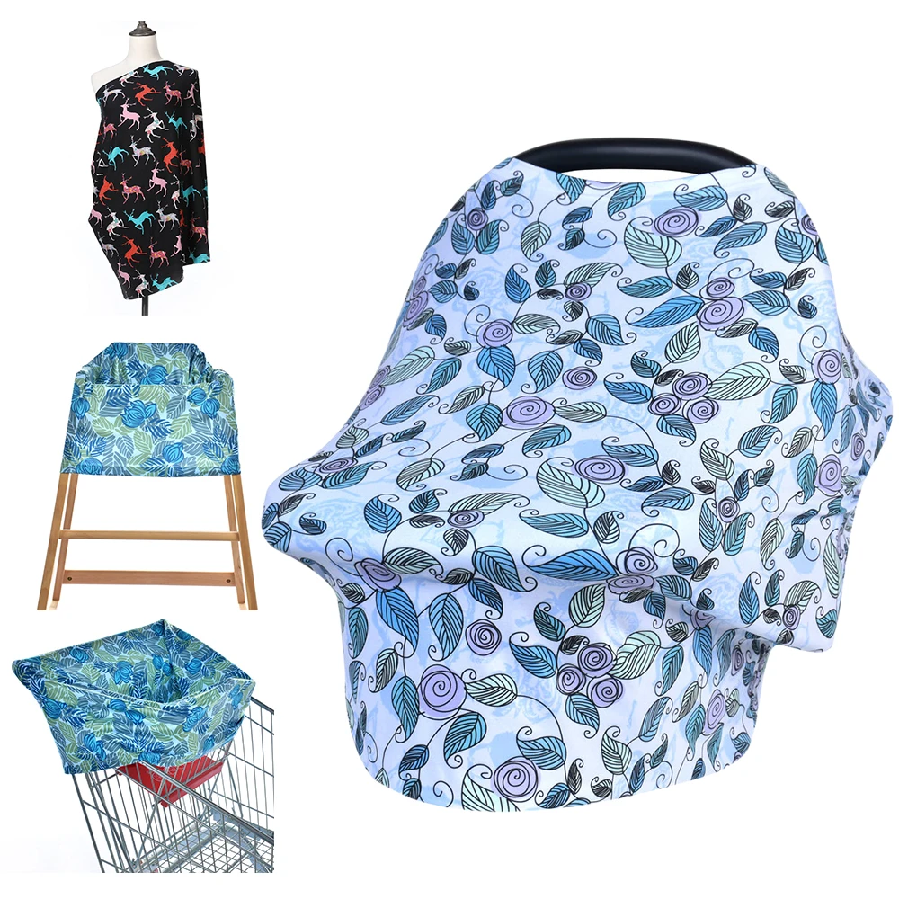 New Fashion Multi Use Infant Baby Nursing Cover Shopping Cart Cover Newborn Car Seat Cover details