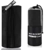Black cylindrical bag
