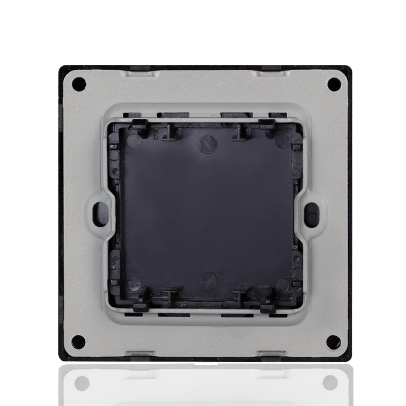 86 Type Baffle Blank Tempered Glass Switch Panel White Board Switch Socket Cover Panel Reserve Single Blank Plate