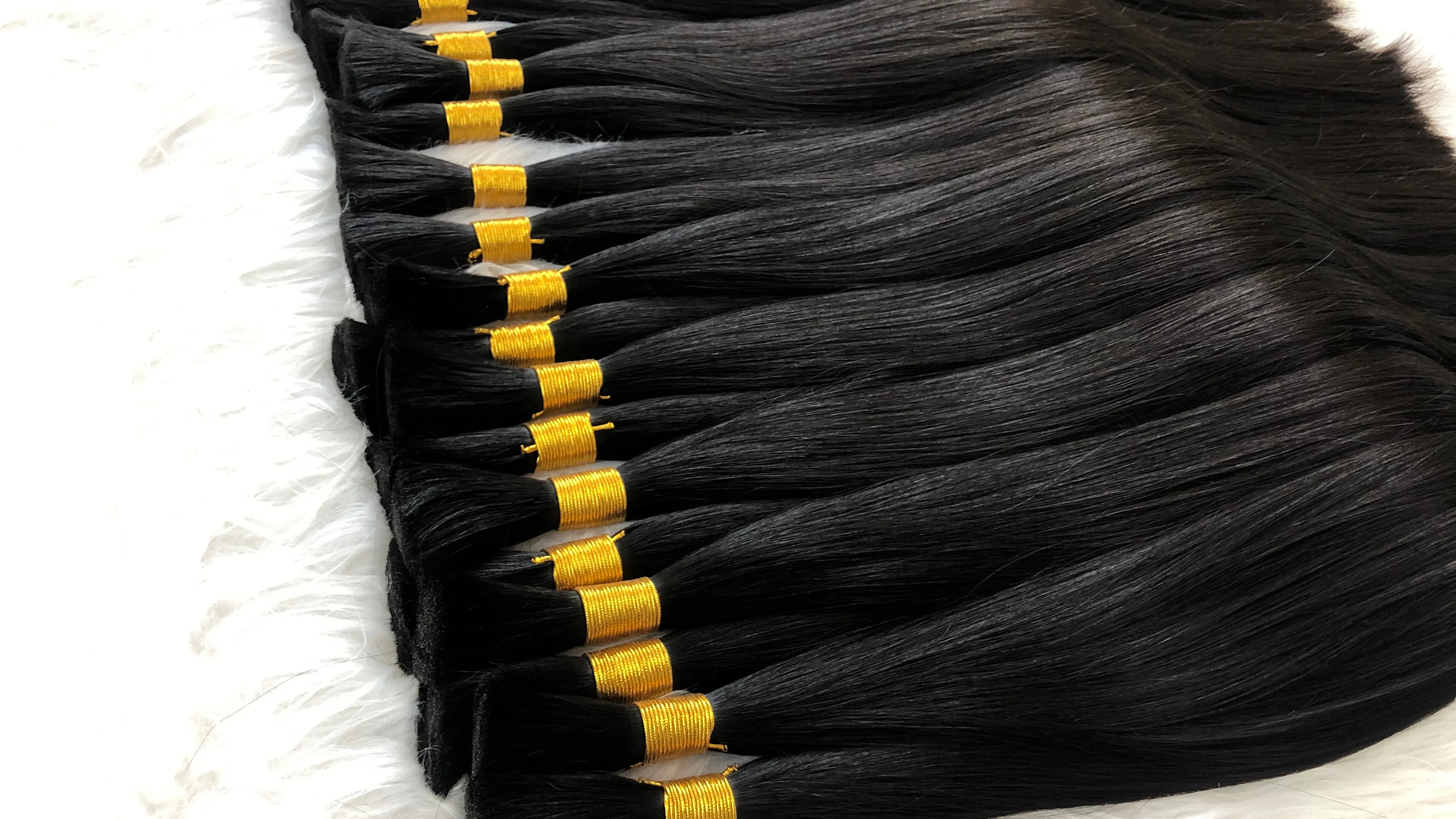 Wholesale European Hair Extensions Vendor Natural Black Cuticle Aligned 100 Virgin Plus Russian
