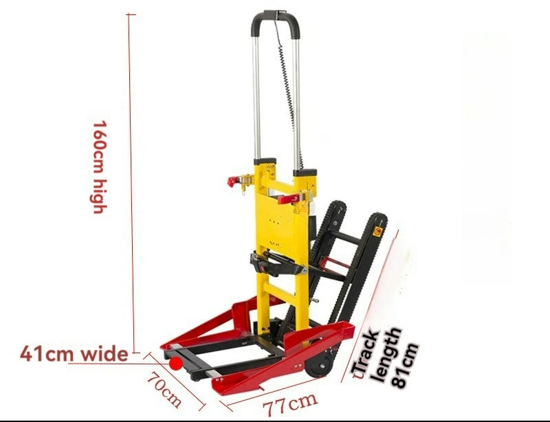 product 2024 hot sales foldable and portable steel electric stair climbing wheelchair for disabled rehabilitation equipment-45