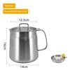 Cuerpo de hervidor plateado de 2.0L lijado + tapa + filtro