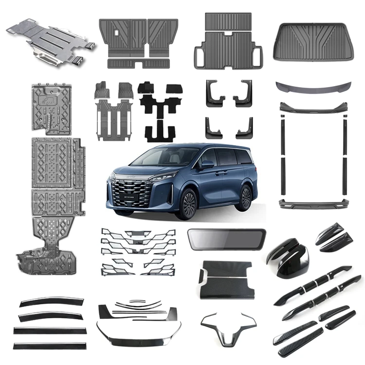 Interior Exterior Accessories para sa BYD M9 Xia Floor Mat Skid Plate Body Kit Stream Media Rear View Mirror Front Mesh Grille