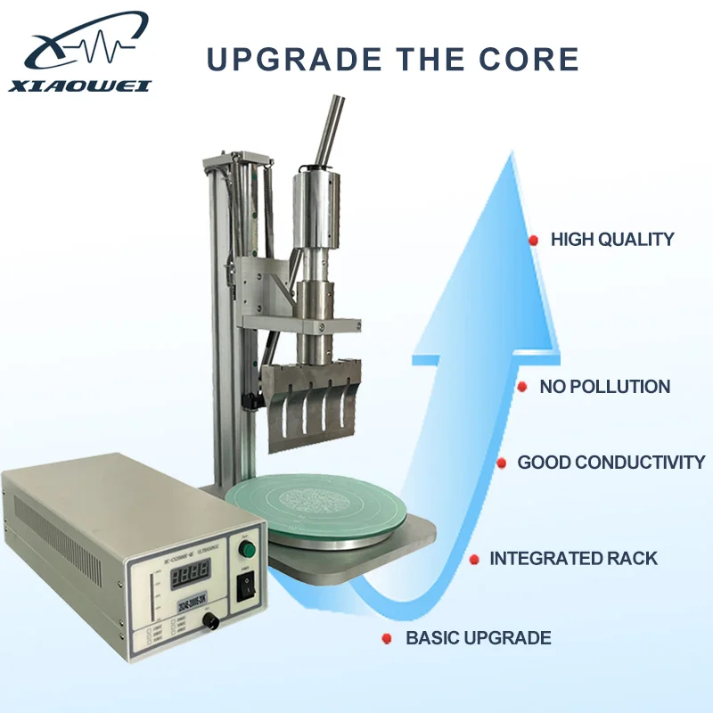 Xiaowei 20khz Ultrasonic Food Cutter Meat Pastry Cake Cheese Toast Candy Round  Ultrasonic Cutting Machine