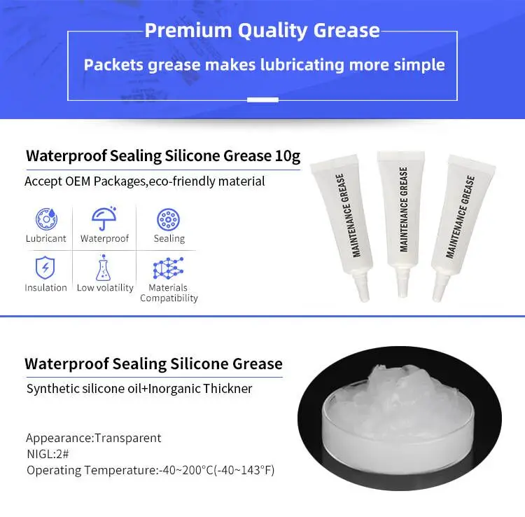 Plastic Tube Grease 10g Food Grade Grease Silicone Coffee Machine