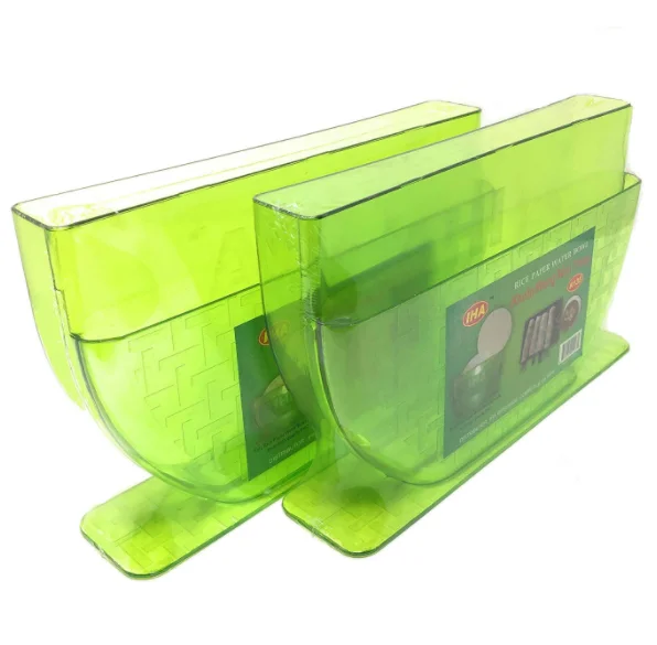 (Свежий пружинный рулон) набор с обертками из рисовой бумаги, лотками для обертывания рисовой бумаги, чашей для воды из рисовой бумаги