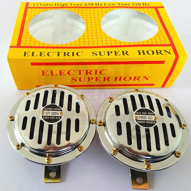 Klaxon Horn TZ-225 Korna 12V Electric Super Horn - High & Low Tone