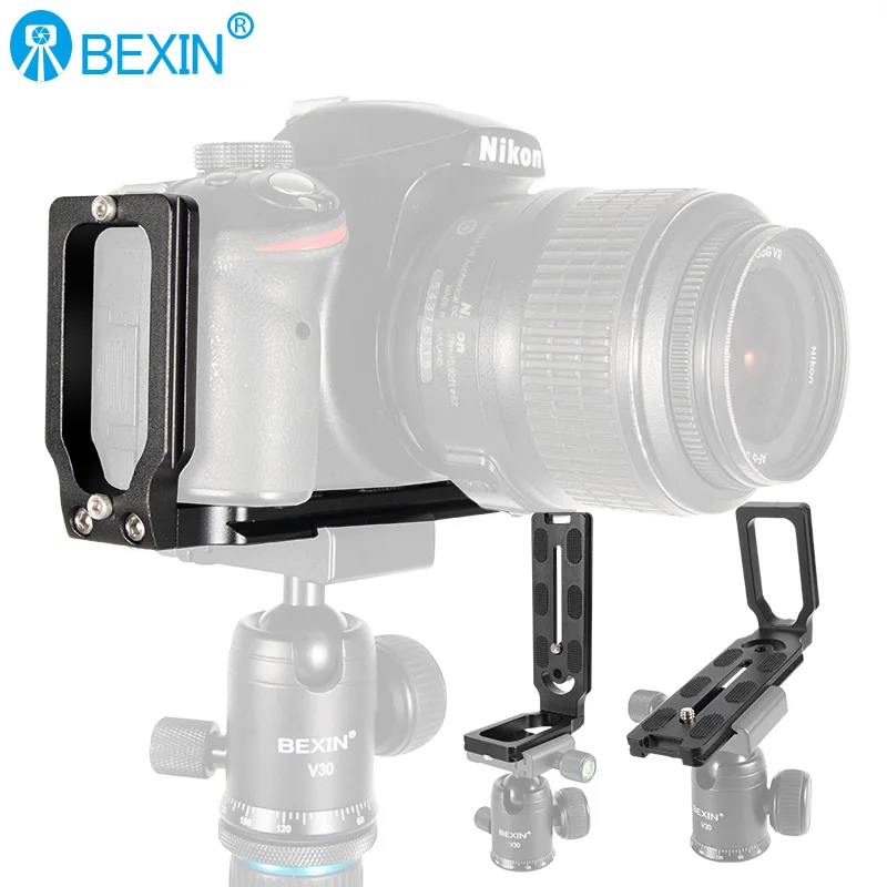 Quick Release Plate Camera L Bracket Tripod Mount BEXIN