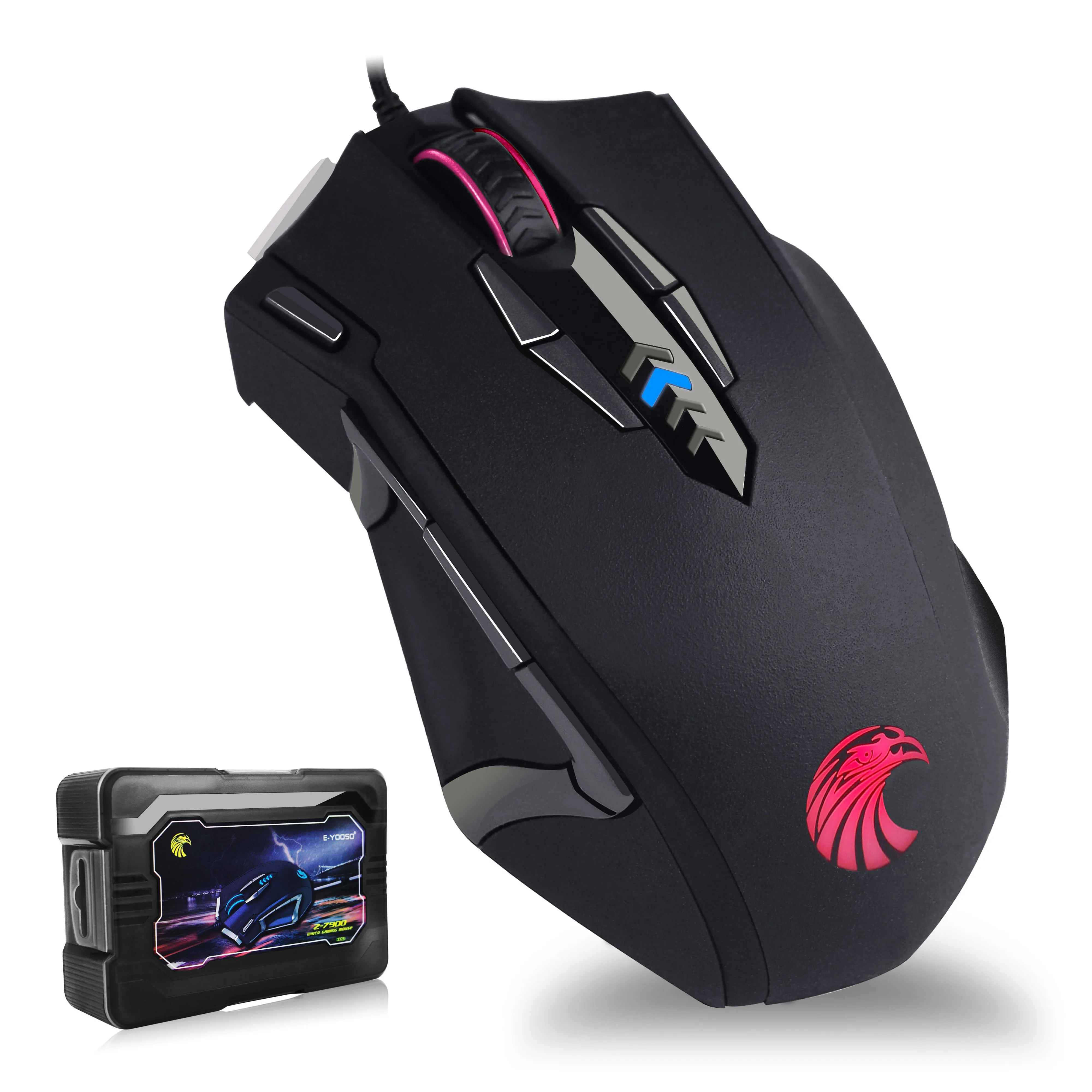 Z-7900 RGB 10000 DPI Gaming Mouse - Ergonomic & Programmable