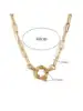 Gold Paper pin chain spring buckle