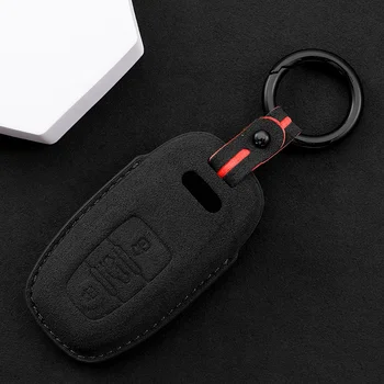 New Design Custom Genuine Leather Car Keys Case Holder For Audi
