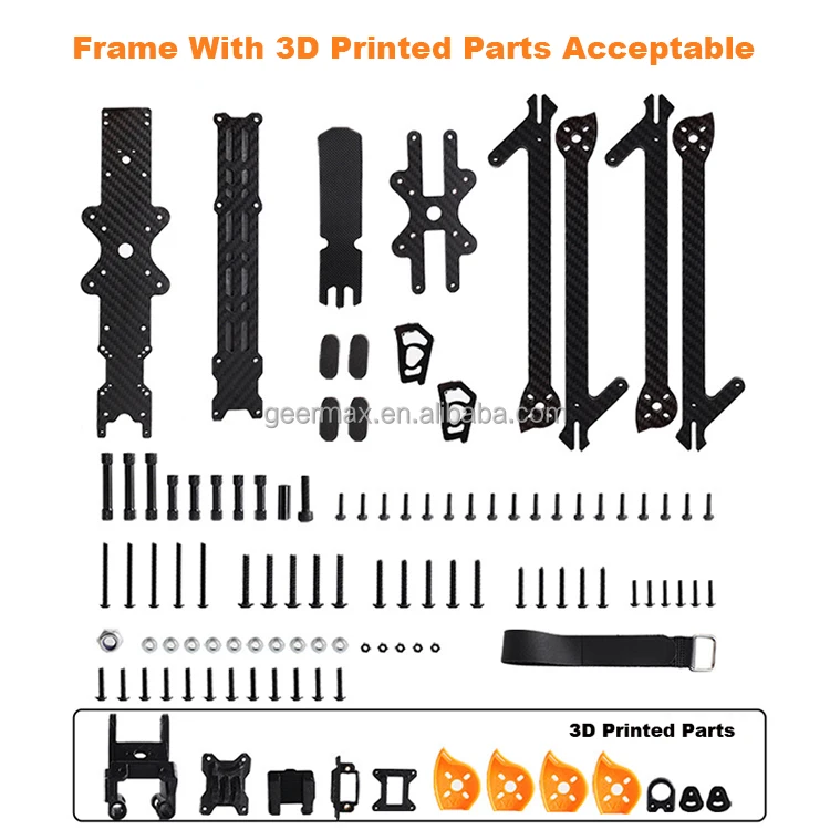 Drone Components for HSKRC XL10 V6 10 Inch Carbon Fibre Frame 7mm Arm Thickness Quadcopter 10-inch FPV Aircraft Drone Parts