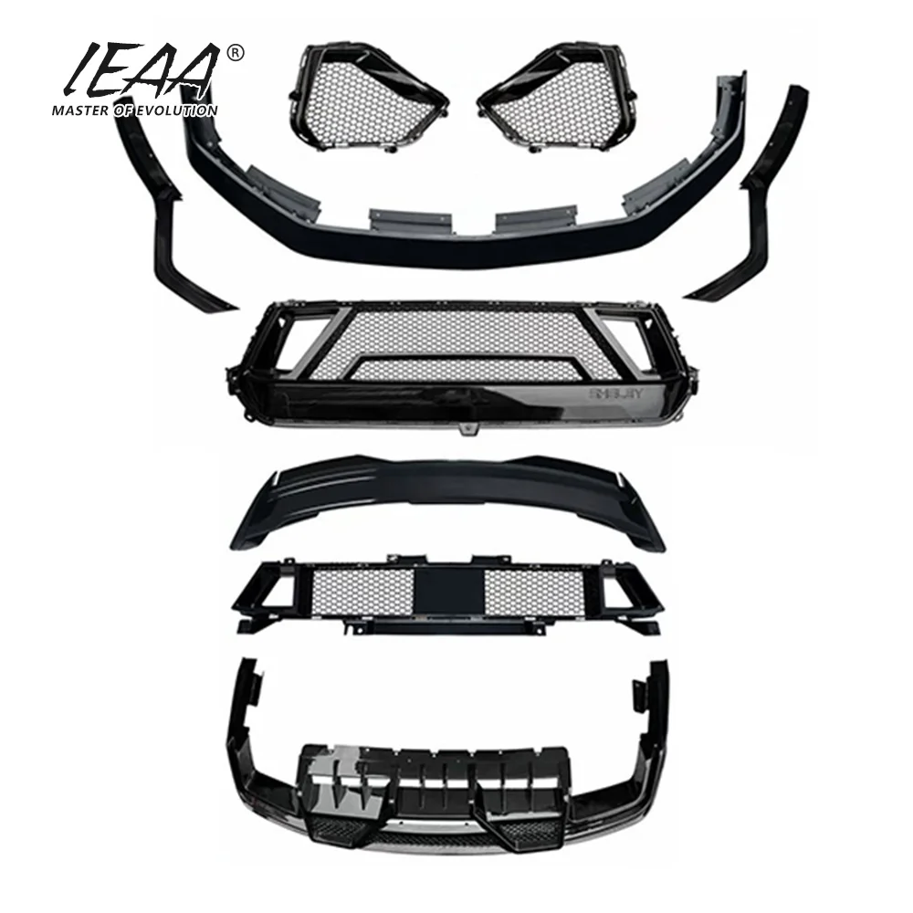 product body kits 2024 shelby bodykit for ford mustang gt upgrade to shelby style body kit pp car accessories grille front lip-4