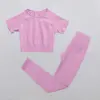 Camicia a maniche corte fucsia+leggings