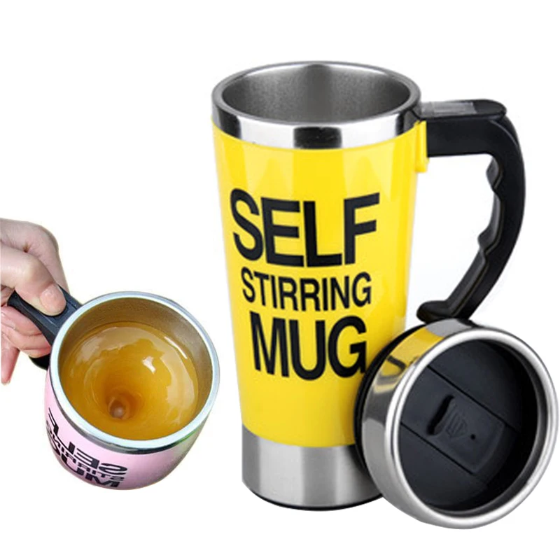 Self Stirring Mug Stainless Steel Automatic Mixing Coffee Cup