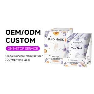 OEM Peeling Dead Dry Cracked Skin Exfoliating Whitening Balm Hand Cream Plant Extract Lavender Herbal Moisturizing Hand Mask