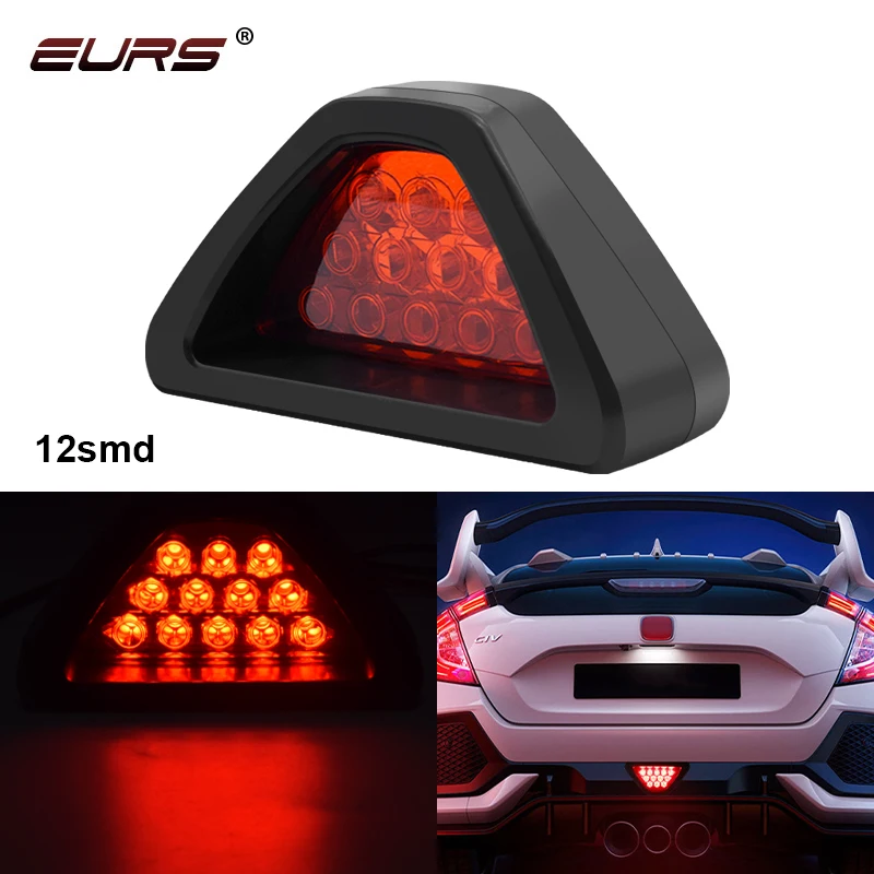EURSユニバーサルブレーキ信号ストップランプ5W 12LEDレッドフラッシュ 