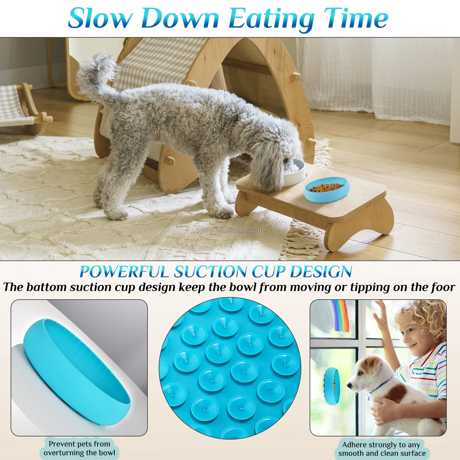 Silicone Dog Licking Mat Bowl Pet Bathing Grooming To Reduce Boredom