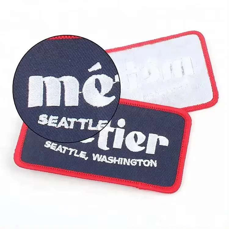 Custom Micro Flower Applique Embroidered Badge Patches With No Minimum for Clothing