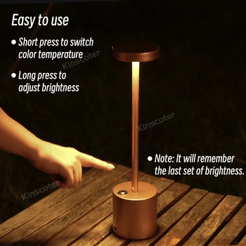 1pc Black/white Cordless Table Lamp, Rechargeable LED Table Lamp, Battery  Operated Lamp Stepless Dimming 1800mAh LED Table Lamp For Indoor Outdoor Cof