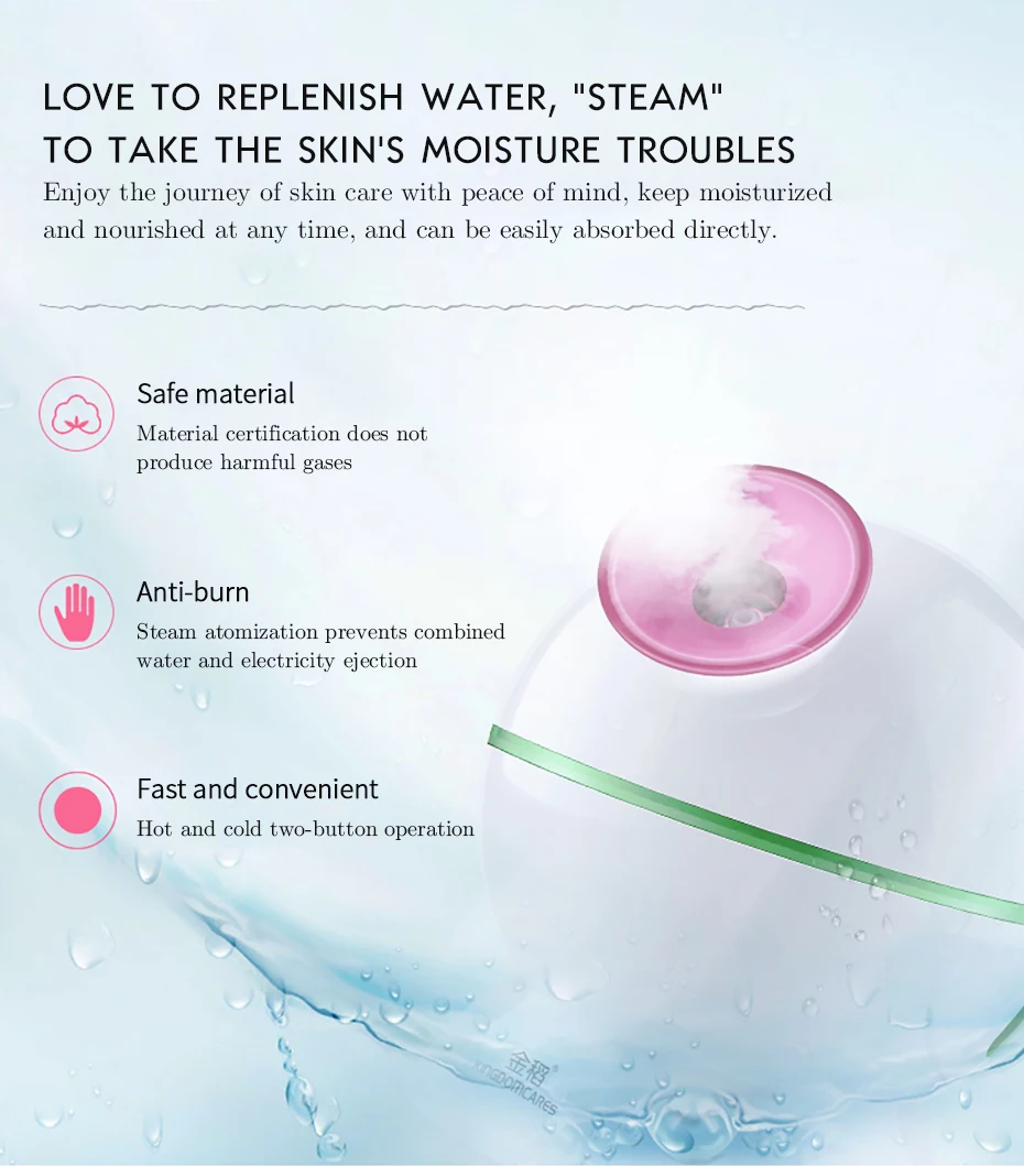 Kskin Hot & Cool Facial Steamer With Ionic Manufacture Directly Sales Accept Oem&odm High