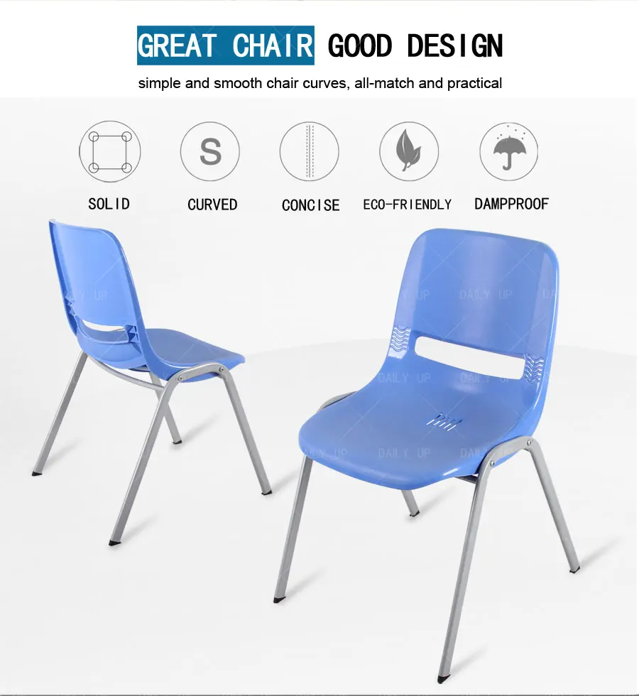Wholesale Training Chair For Company Stackable And Breathable Metal Frame Student Chair For Tutoring And Meeting Conference Room