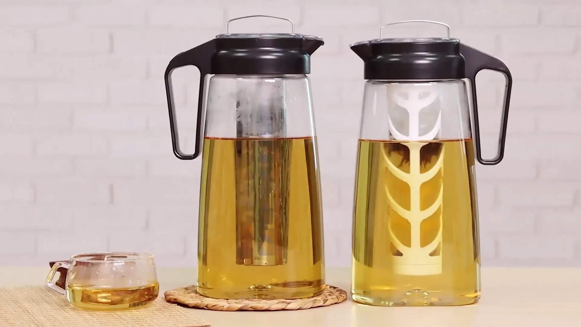 Airtight Cold Brew Tea Pitcher,Coffee Accessories,Iced Tea Maker With