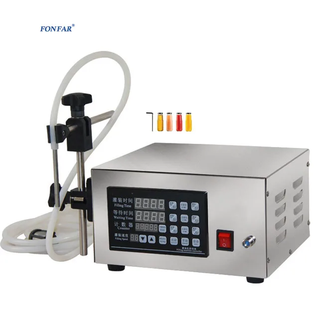 Small Table Top Digital Control 1- 4 Nozzles 5-3500ML Liquid Filling  Machine / Cheap Liquid Filling Machine