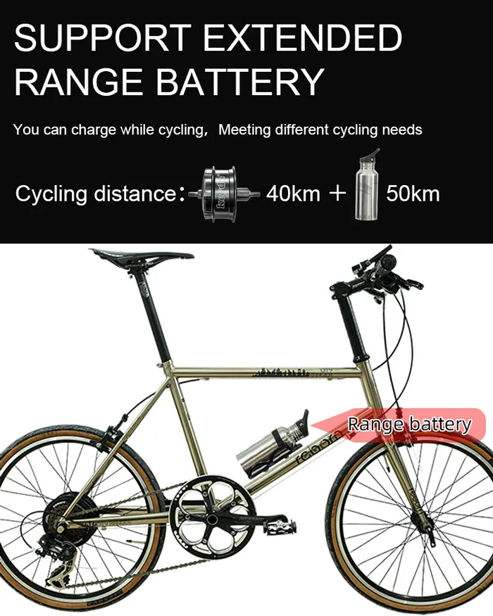Keyde  new P130 rear hub motor built-in battery wireless  all-in-one motor for electric bicycle