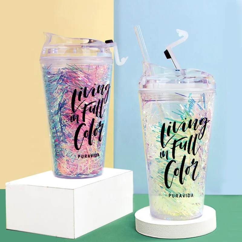 Personalised Soda Cup Tumbler With Straw BPA Free Plastic