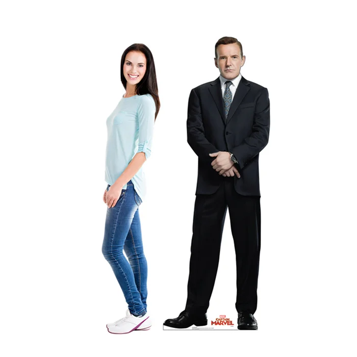 Promotional Christmas Custom Cardboard Cutout Life Size Human Shape Die Cut Advertising Corrugated Standee Display Standee
