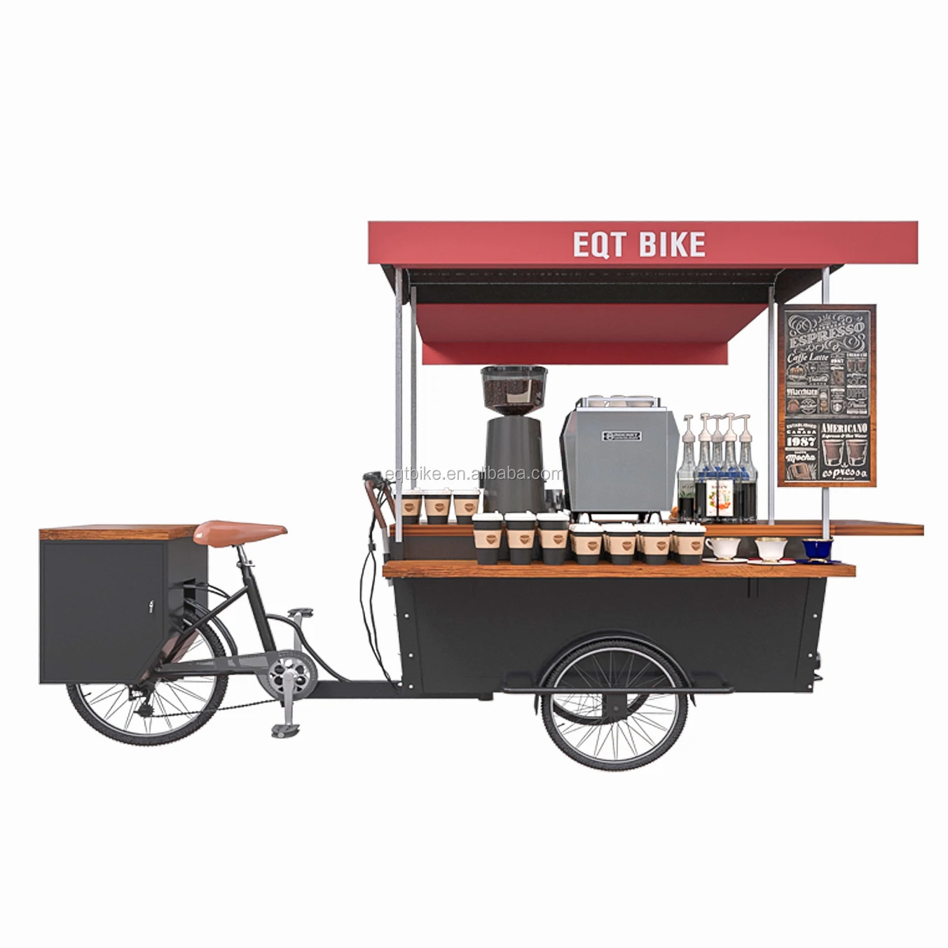 Electric Cafe Bike Food Tricycle Coffee Bike Shop,Electric Food Cart,...
